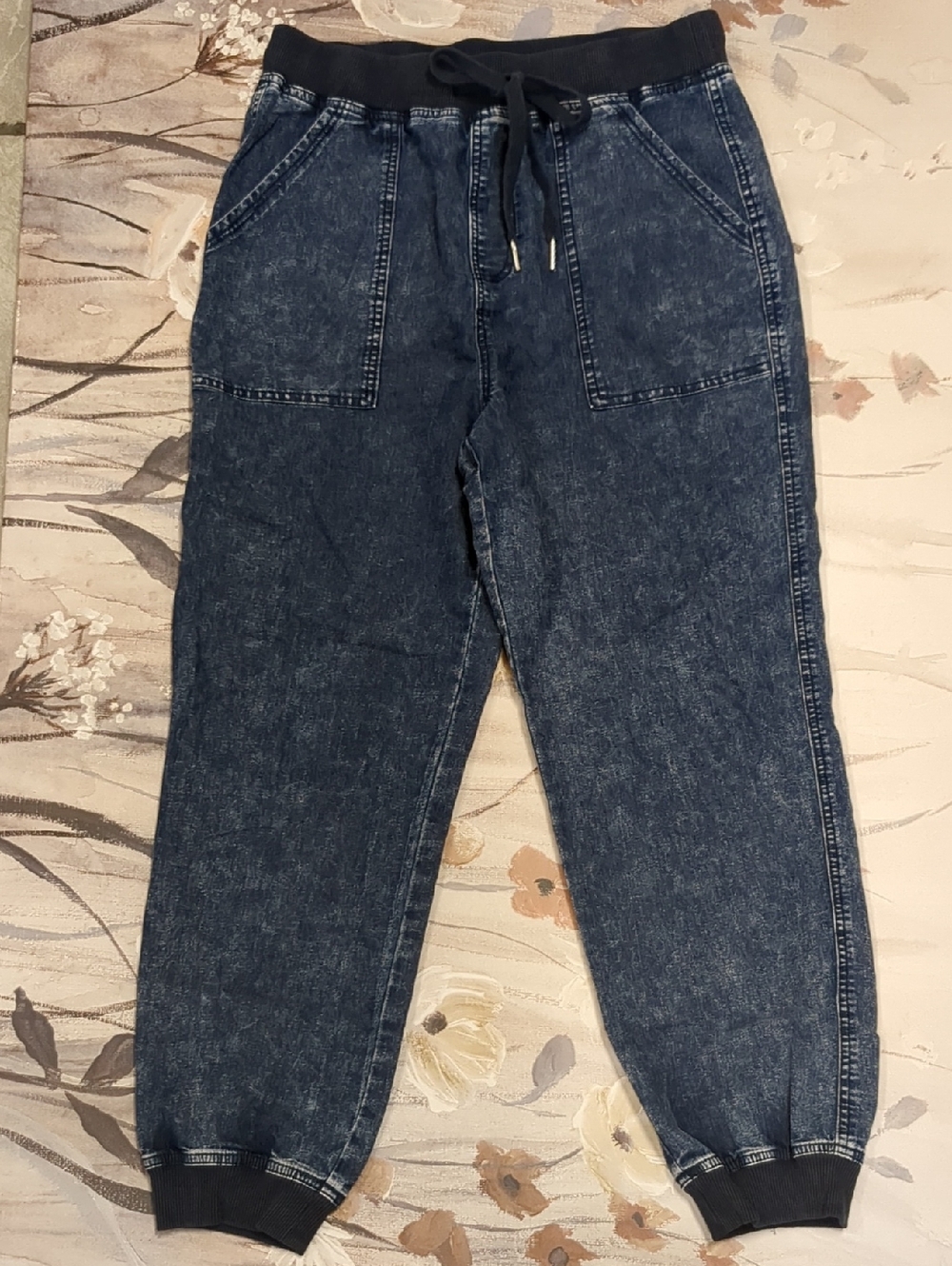 Doe & Rae Indigo Blue Jogger Pants